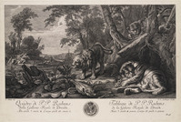 KG 18490
<br/>
De jacht op leeuwen
<br/>
<em>Ridinger, Johann Elias (1698-1767)</em>